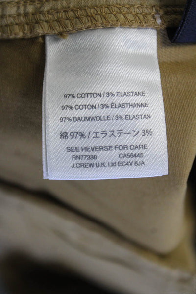 J Crew Womens Cotton High Rise Chino Shorts Brown Size 6