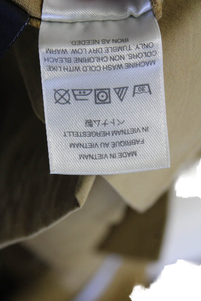 J Crew Womens Cotton High Rise Chino Shorts Brown Size 6