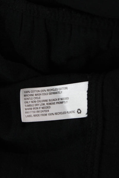 Universal Thread Womens Cotton Short Sleeve Long Dress Black Size XS