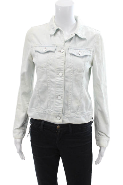 J Brand Womens Cotton Long Sleeve Lined Denim Jacket Blue Size XS