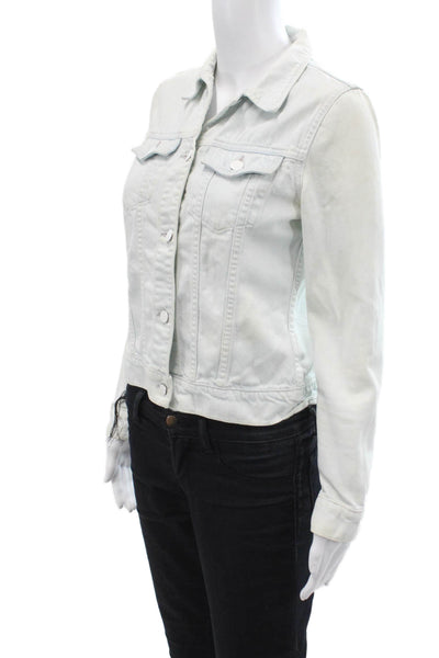 J Brand Womens Cotton Long Sleeve Lined Denim Jacket Blue Size XS