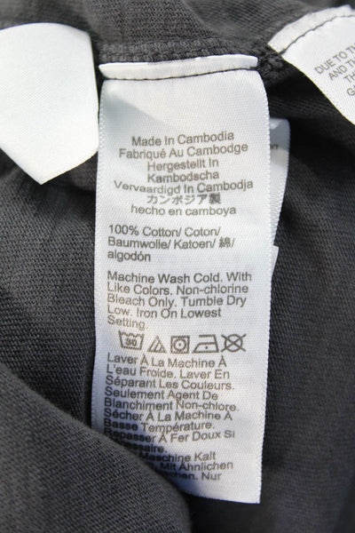 J Crew Mens Pocket Front Short Sleeve Collared Polo Shirt Gray Size Small