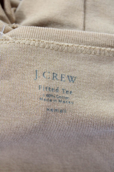 J Crew Womens Textured V-neck Long Sleeve Knit Top Nude Size XS