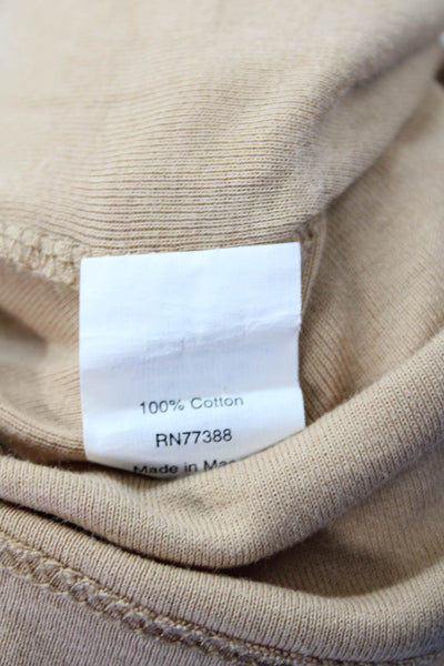 J Crew Womens Textured V-neck Long Sleeve Knit Top Nude Size XS