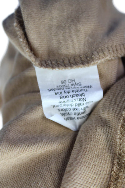 J Crew Womens Textured V-neck Long Sleeve Knit Top Nude Size XS