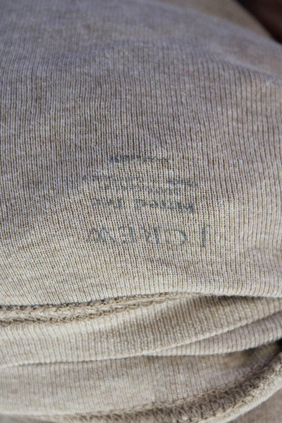 J Crew Womens Round Neck Long Sleeve Casual Knit Top Nude Size XS