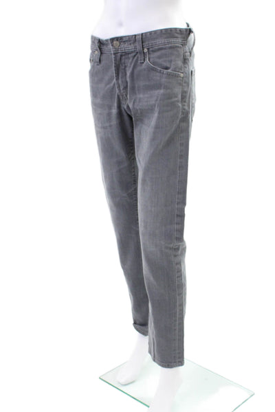 Adriano Goldschmied Womens Cotton The Tellis Straight Leg Jeans Gray Size 30