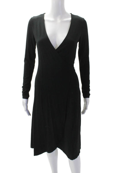 Banana Republic Womens Wrap Dress Black Size XS