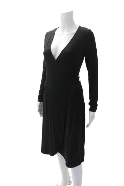 Banana Republic Womens Wrap Dress Black Size XS