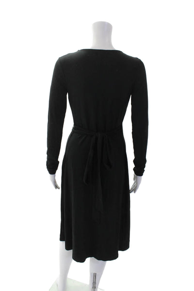 Banana Republic Womens Wrap Dress Black Size XS
