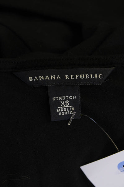 Banana Republic Womens Wrap Dress Black Size XS