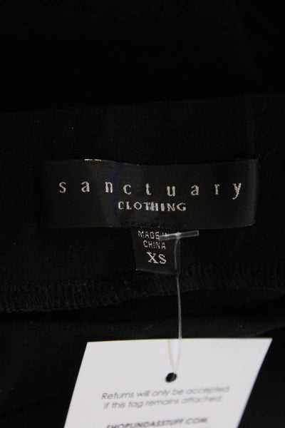 Sanctuary Womens Mini A-Line Skirt Black Size XS