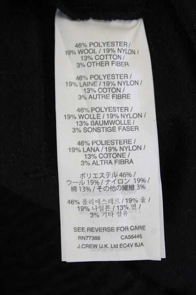 J Crew Womens Stretch Pants Black Size 2