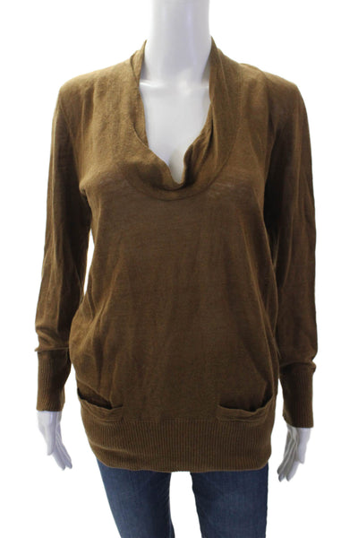 J Crew Womens Pullover Sweater Brown Size XS