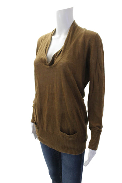 J Crew Womens Pullover Sweater Brown Size XS