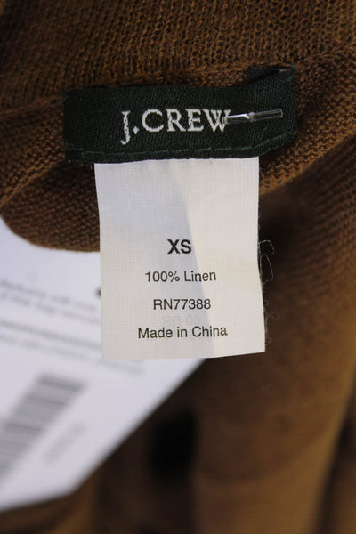 J Crew Womens Pullover Sweater Brown Size XS
