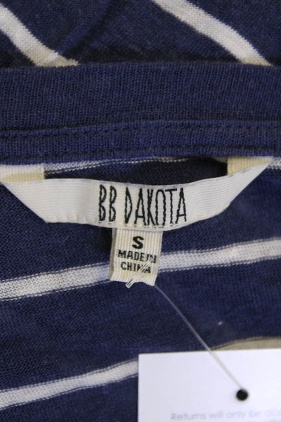 BB Dakota Womens Long Sleeve Top Blue Size S