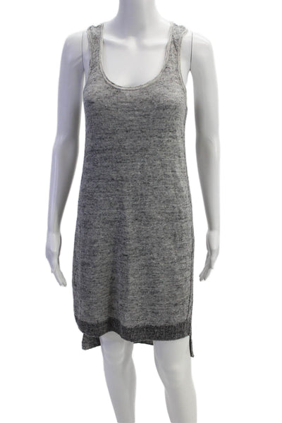 White + Warren Womens Sleeveless Mid Calf Sweater Dress Black Size Small