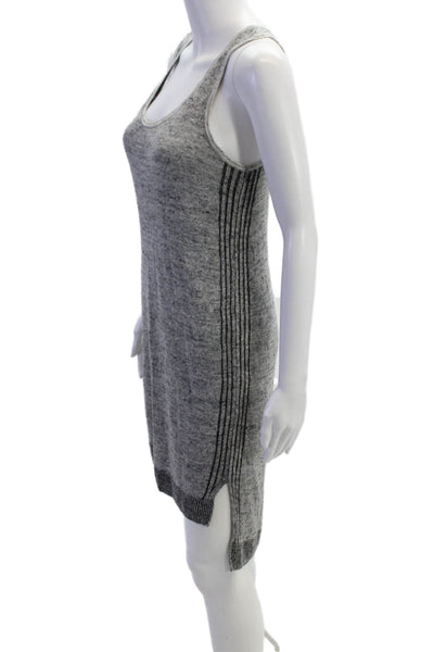 White + Warren Womens Sleeveless Mid Calf Sweater Dress Black Size Small