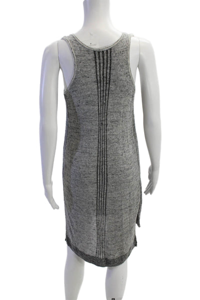 White + Warren Womens Sleeveless Mid Calf Sweater Dress Black Size Small