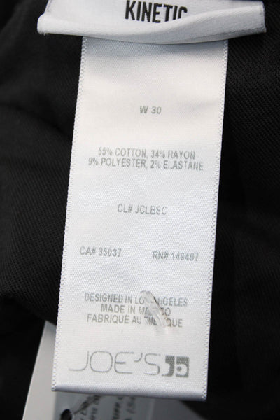 Joes Womens High Rise Kinetic The Classic Straight Leg Jeans Black Size 30