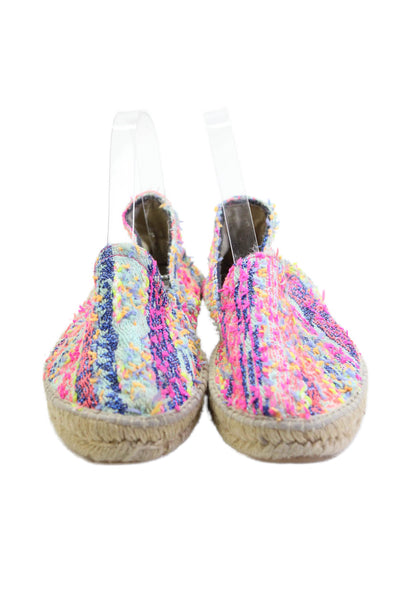 Manebi Womens Woven Detail Espadrille Detail Flats Multicolor Size EUR Size 9