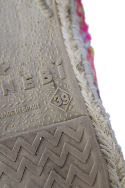 Manebi Womens Woven Detail Espadrille Detail Flats Multicolor Size EUR Size 9
