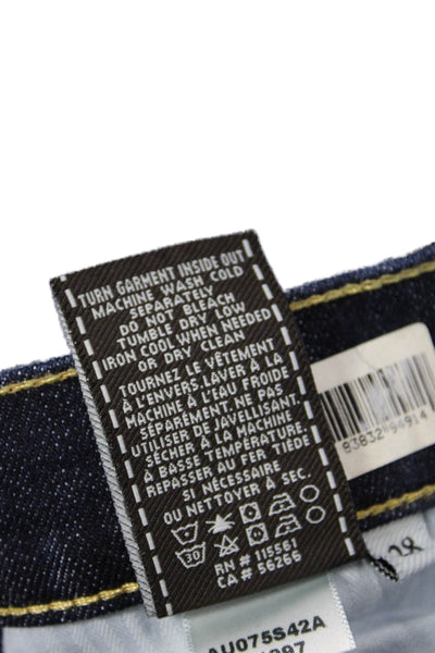 7 For All Mankind Womens Mid Rise Dark Wash Bootcut Leg Jeans Blue Size 28
