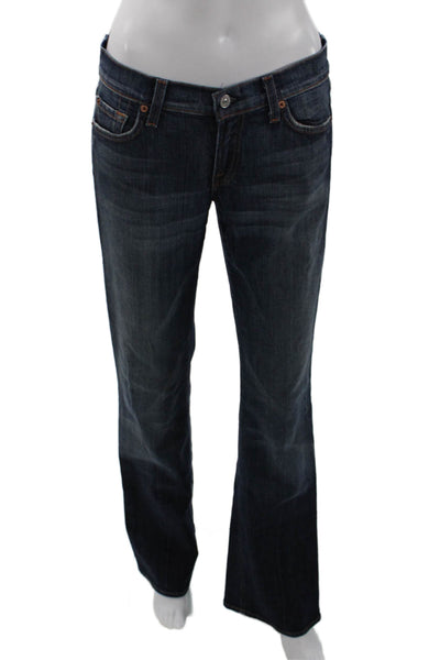 7 For All Mankind Womens Medium Wash High Rise Bootcut Leg Blue Size 28