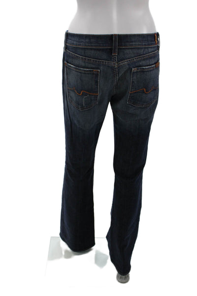 7 For All Mankind Womens Medium Wash High Rise Bootcut Leg Blue Size 28