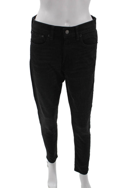 Polo Ralph Lauren Womens High Rise Skinny Leg Denim Jeans Black Size 30