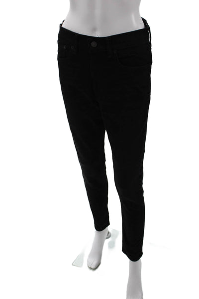 Polo Ralph Lauren Womens High Rise Skinny Leg Denim Jeans Black Size 30