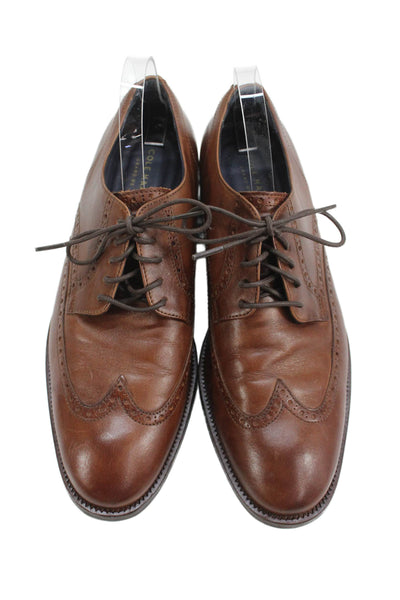 Cole Haan Grand.OS Mens Leather Oxford Dress Shoes Brown Size 11.5 Medium