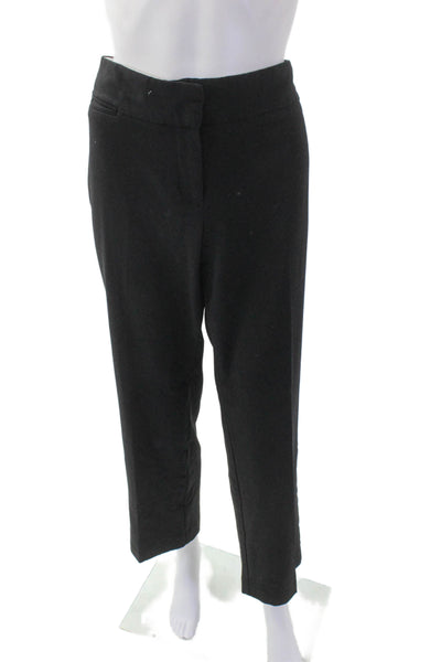 Van Heusen Womens Classic Fit Straight Legged Dress Pants Black Size 12
