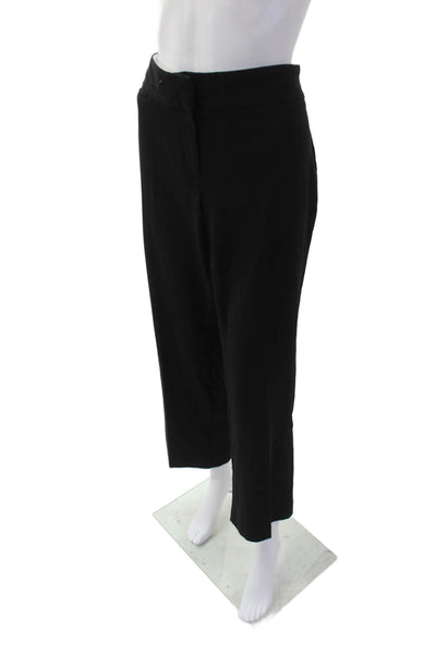 Van Heusen Womens Classic Fit Straight Legged Dress Pants Black Size 12