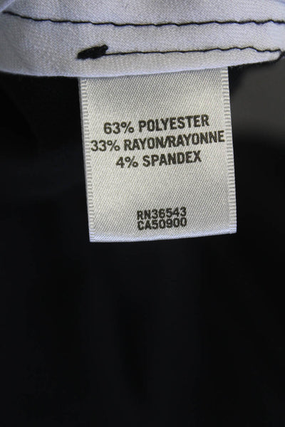 Van Heusen Womens Classic Fit Straight Legged Dress Pants Black Size 12