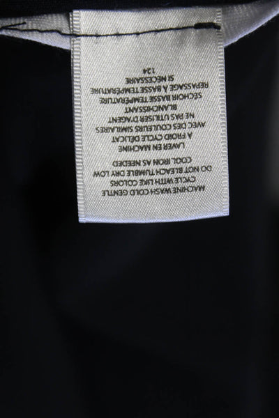 Van Heusen Womens Classic Fit Straight Legged Dress Pants Black Size 12