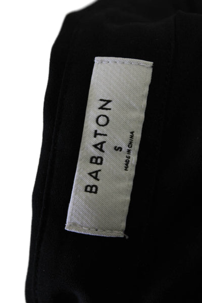 Babaton Womens Lace Collared Long Sleeve Button Up Blouse Top Black Size S