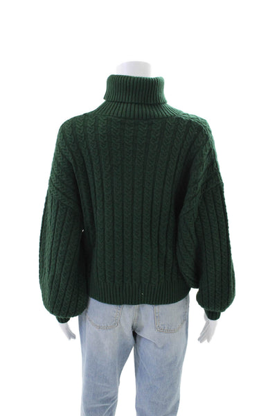 Pink Rose Womens Knit Textured V-neck Sweater Vest Green Size S