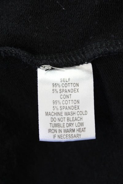 NIA Womens Cotton Long Sleeve Round Neck Pullover Black Size L