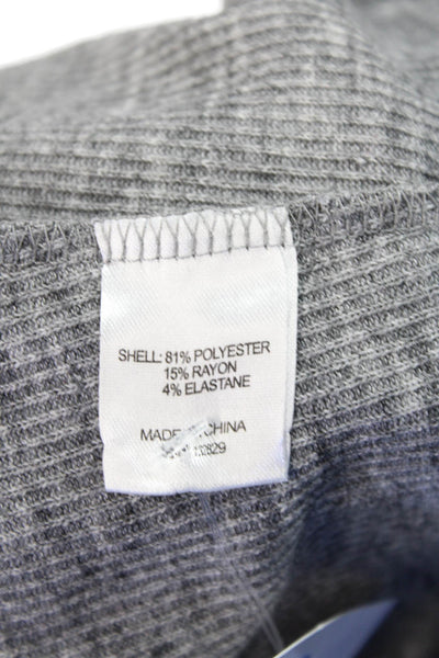 Lovers + Friends Womens Ribbed Turtleneck Sweater Grey Size Extra Small