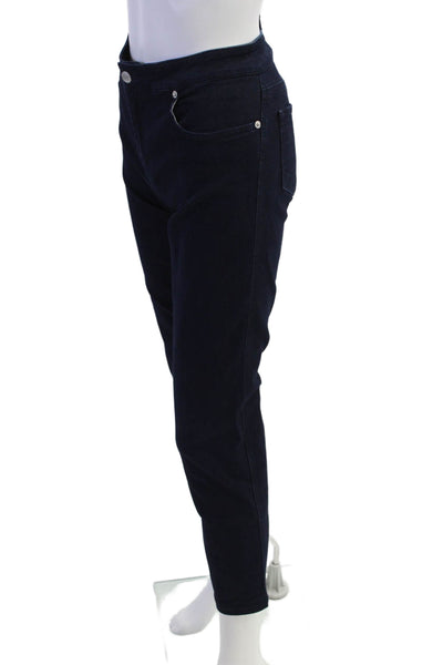 Fabrizio Gianni Jeans Womens Mid Rise Dark Wash Straight Leg Jeans Blue Size 8