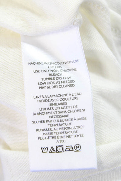 We The Free Womens Cotton Round Neck Short Sleeve Top White Size XS