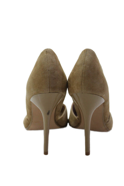 Steve Madden Womens Stiletto Pointed Toe Dorsay Pumps Brown Suede Size 8M