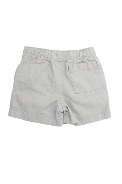 Crewcuts Girls Drawstring Cotton Twill Shorts Gray Size 5