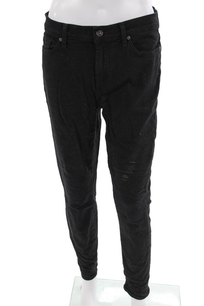 7 For All Mankind Women's High Waist Ankle Gwenevere Jeans Black Size 29