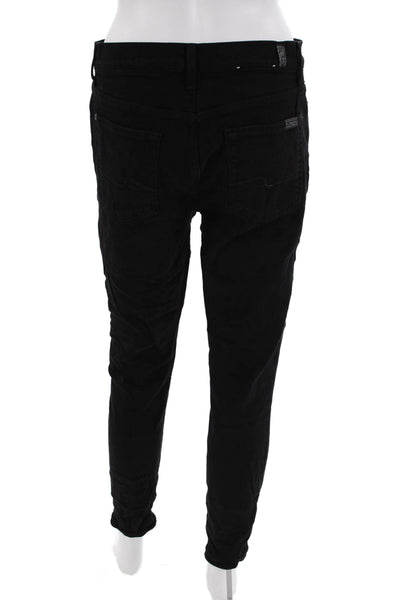 7 For All Mankind Women's High Waist Ankle Gwenevere Jeans Black Size 29