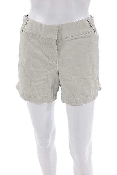 J Crew Womens Cotton High Rise Classic Twill Chino Shorts Light Khaki Size 6