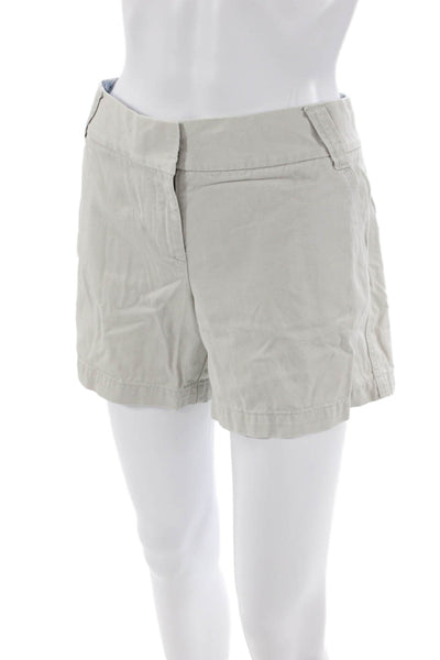 J Crew Womens Cotton High Rise Classic Twill Chino Shorts Light Khaki Size 6