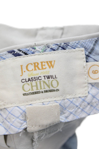 J Crew Womens Cotton High Rise Classic Twill Chino Shorts Light Khaki Size 6